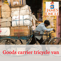 Goods carrier tricycle Van Mr. Prabir Das in Birati